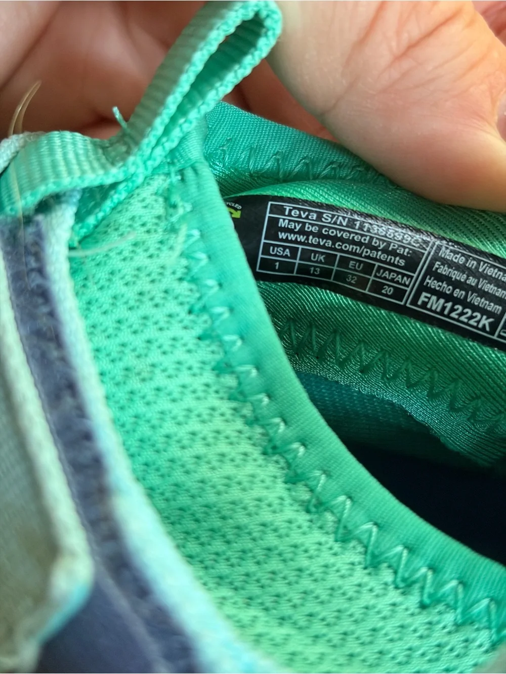 Teva Kids Aqua Mesh Water Shoes in Teal and Purple
